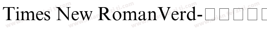 Times New RomanVerd字体转换